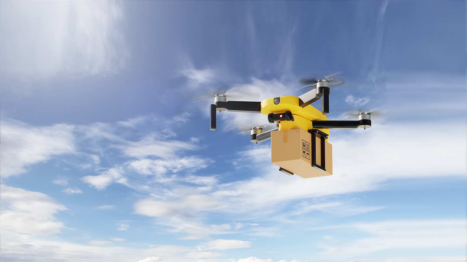 Drones delivering deals packages